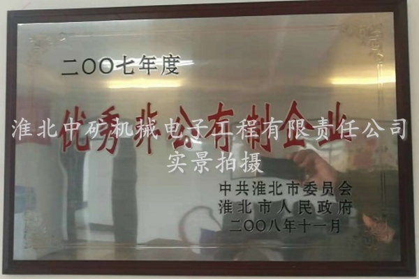 2007年度優秀非公有制企業